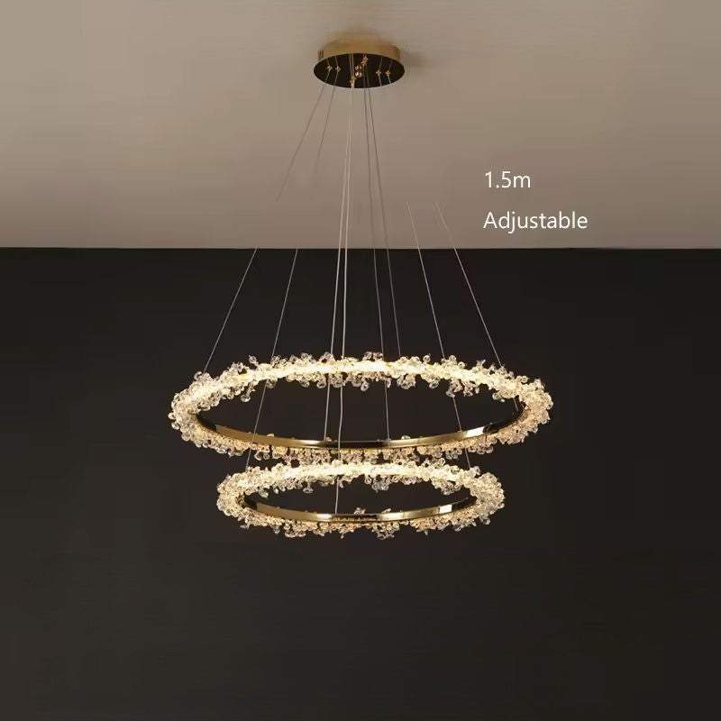Gaëlle Crystal Ring Chandelier Light