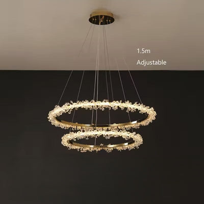 Gaëlle Crystal Ring Chandelier Light