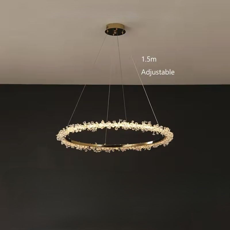 Gaëlle Crystal Ring Chandelier Light