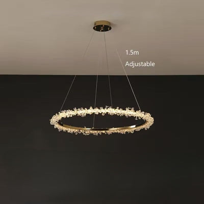 Gaëlle Crystal Ring Chandelier Light