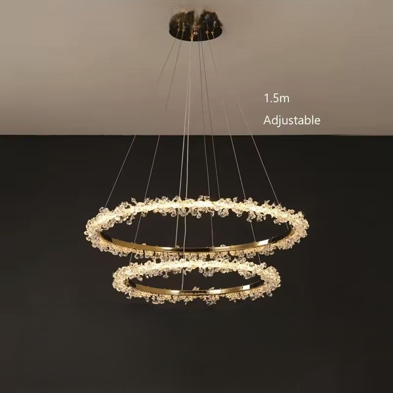 Gaëlle Crystal Ring Chandelier Light