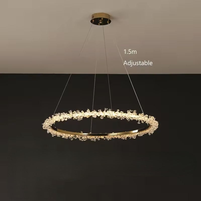 Gaëlle Crystal Ring Chandelier Light
