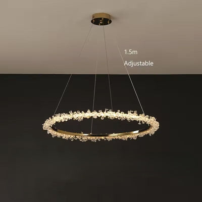 Gaëlle Crystal Ring Chandelier Light