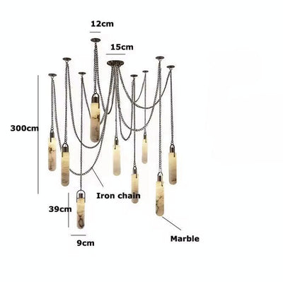 Thatcher Marble Ceiling Light