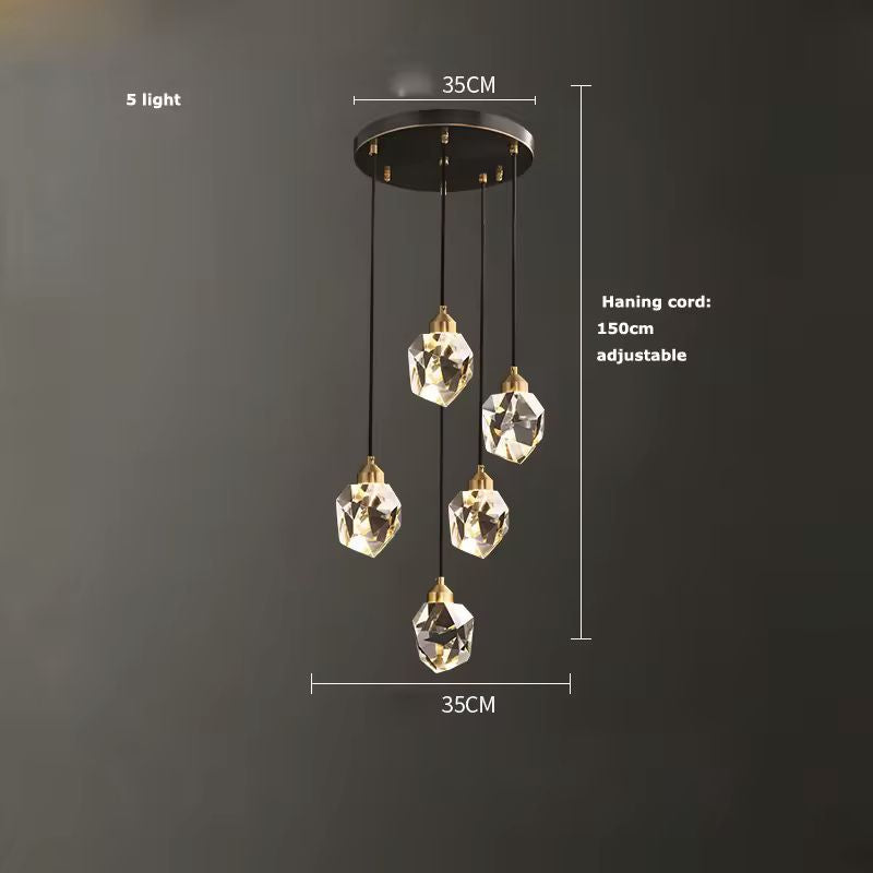 Sputnik Crystal Ceiling Light
