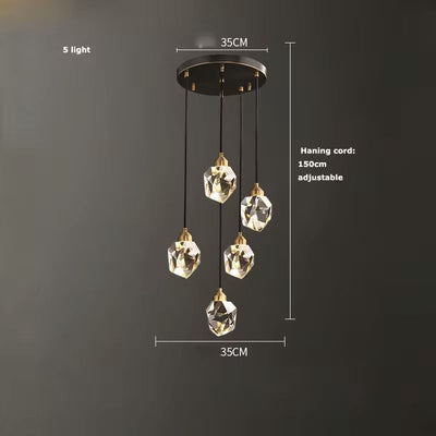 Sputnik Crystal Ceiling Light