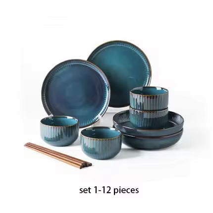 Robin Blue Ceramic Tableware Set