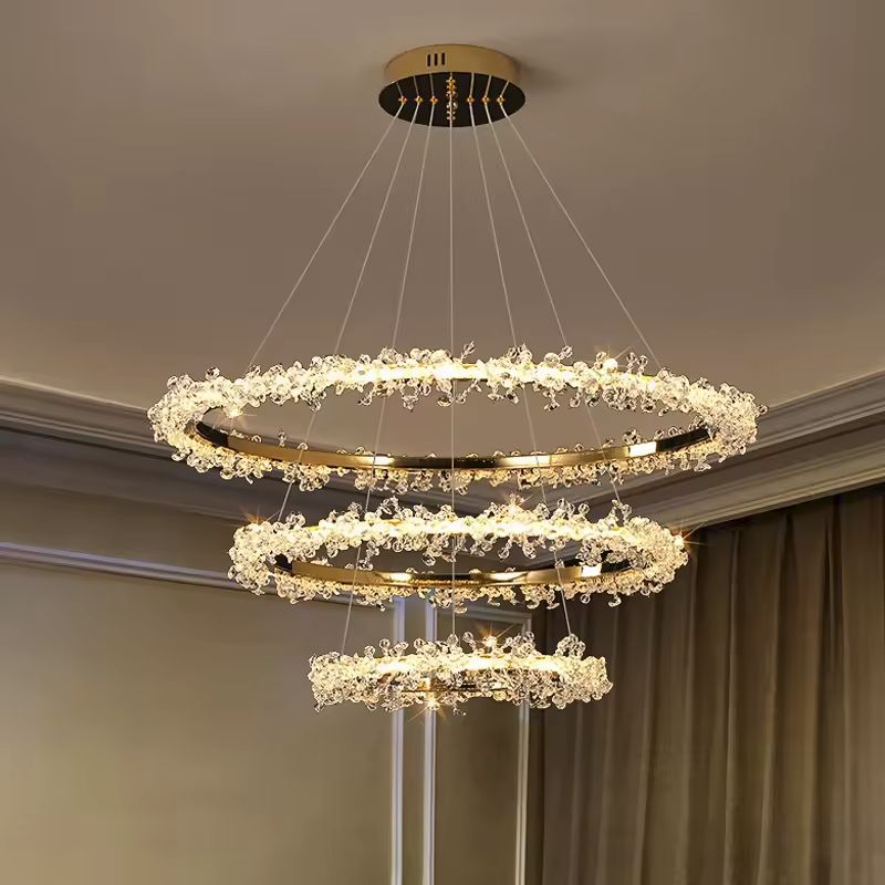 Gaëlle Crystal Ring Chandelier Light