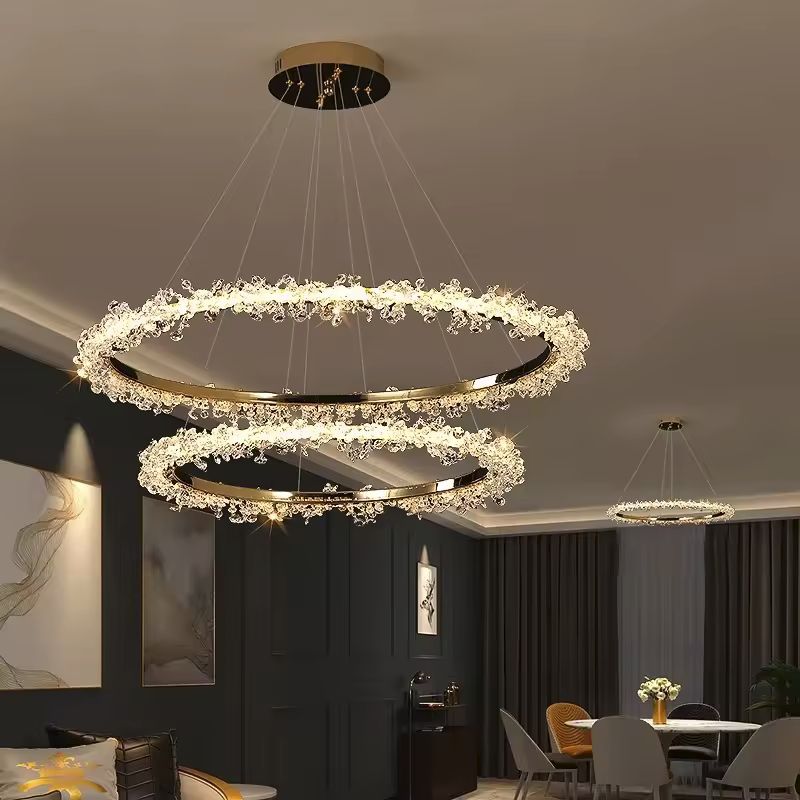 Gaëlle Crystal Ring Chandelier Light
