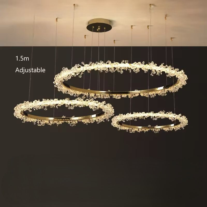 Gaëlle Crystal Ring Chandelier Light
