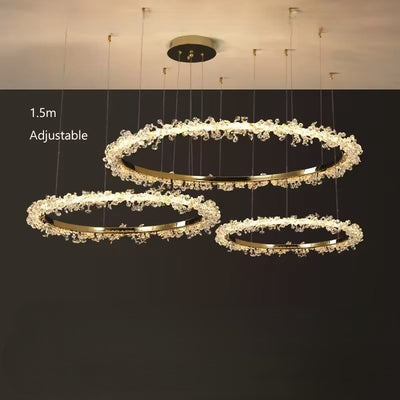 Gaëlle Crystal Ring Chandelier Light