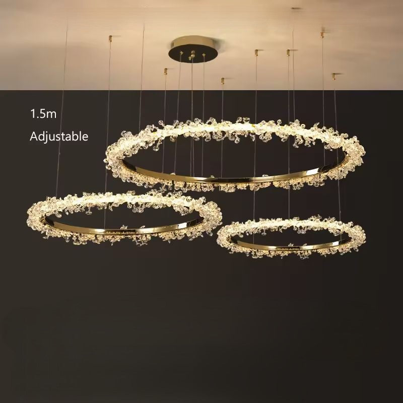 Gaëlle Crystal Ring Chandelier Light