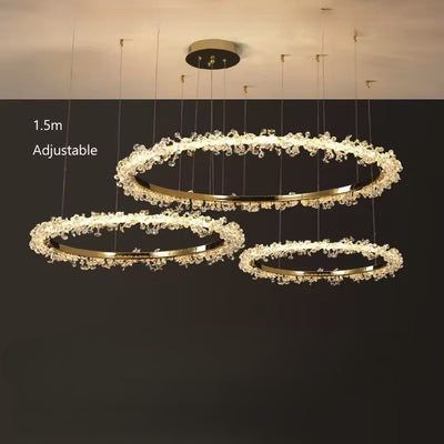 Gaëlle Crystal Ring Chandelier Light