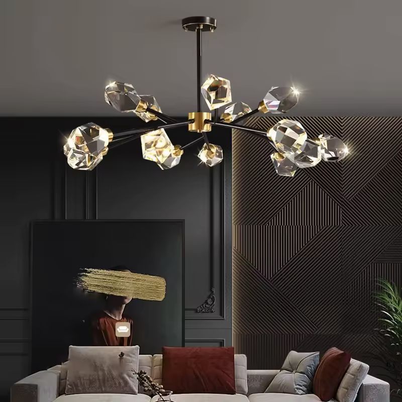 Sputnik Crystal Ceiling Light