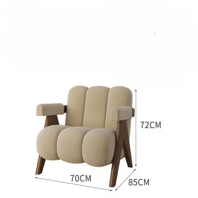 Casen White Accent Chair