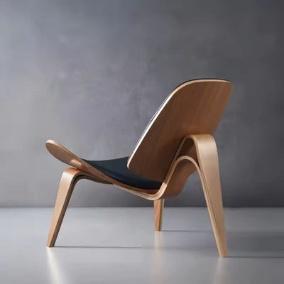 Bryony Leather Wooden Armchair