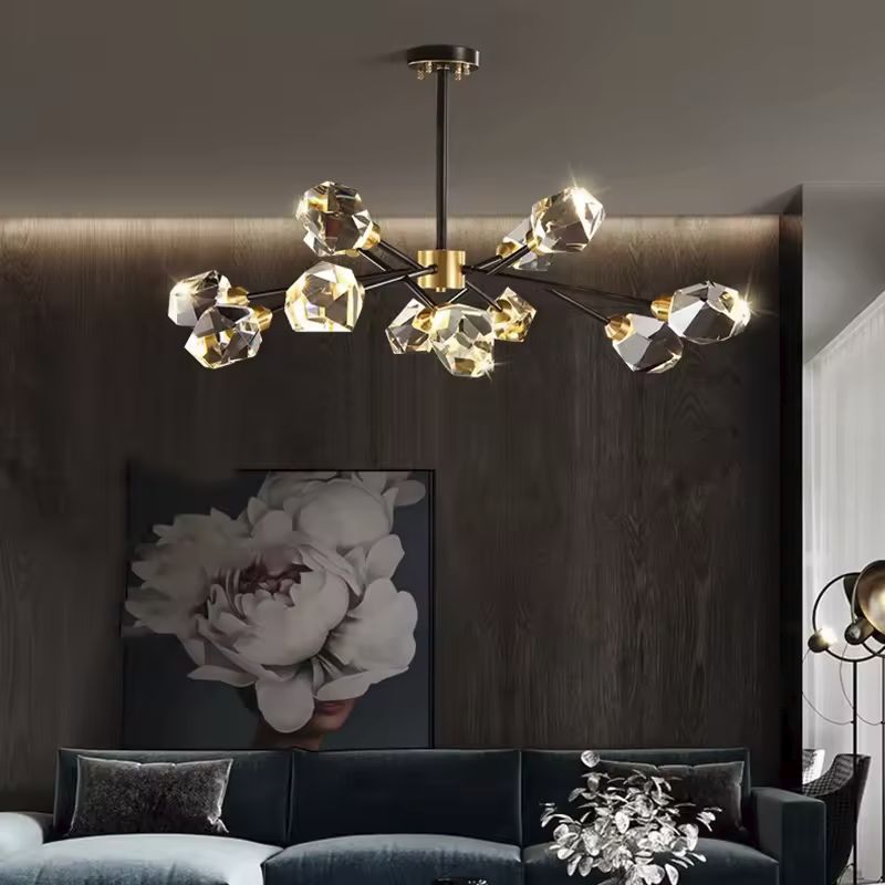 Sputnik Crystal Ceiling Light