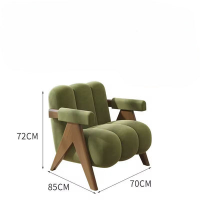 Casen White Accent Chair