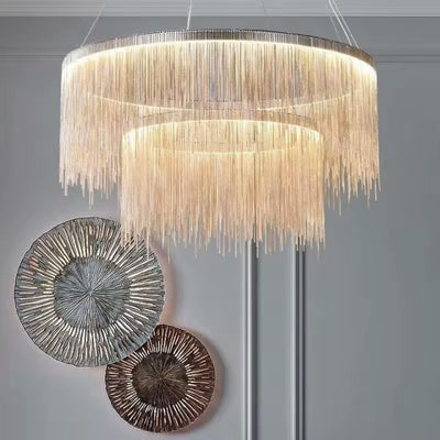 Aurélie Chain Tassel Chandelier