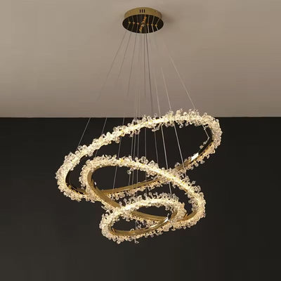 Gaëlle Crystal Ring Chandelier Light