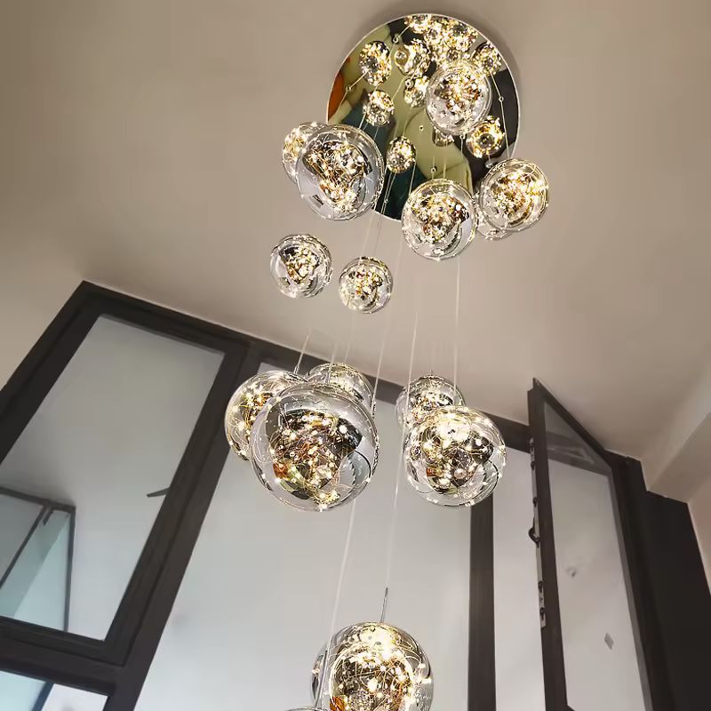 Amélie Crystal Ball Stair Chandelier