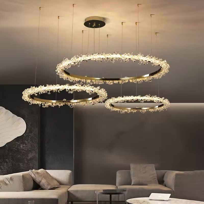Gaëlle Crystal Ring Chandelier Light