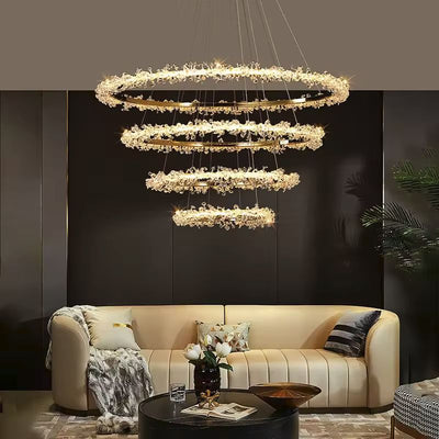 Gaëlle Crystal Ring Chandelier Light