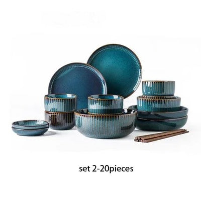 Robin Blue Ceramic Tableware Set