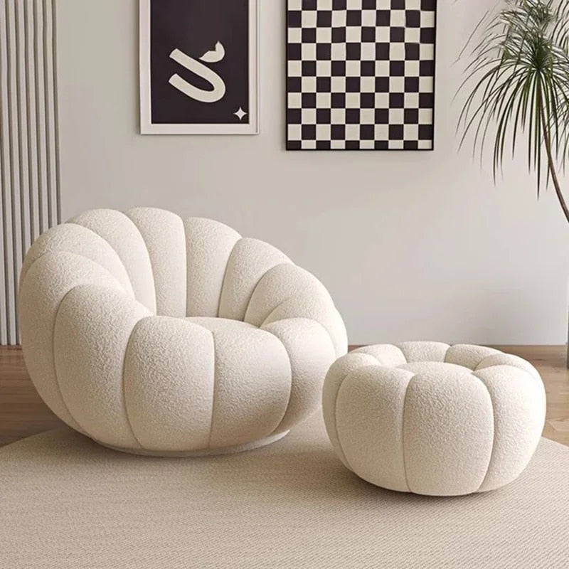 Michael Sherpa Shell Armchair Accent Chairs – Love Decors