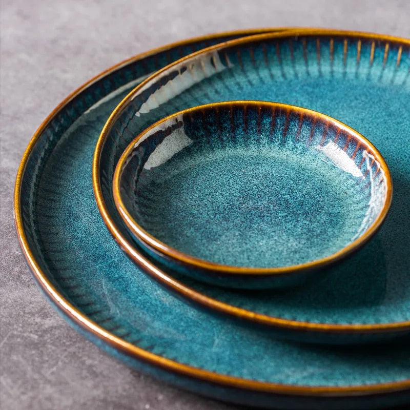 Robin Blue Ceramic Tableware Set