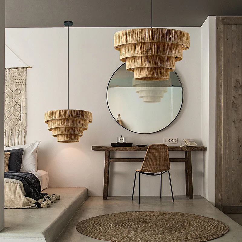 Julianne Rattan Ceiling Light