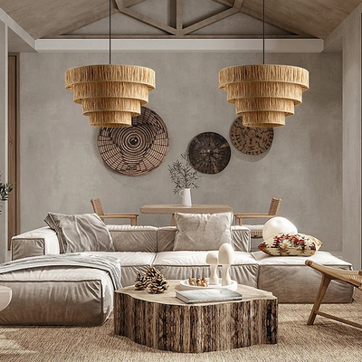 Julianne Rattan Ceiling Light