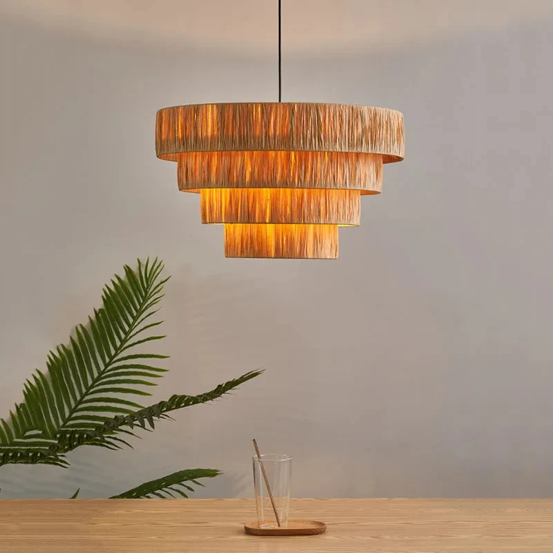 Julianne Rattan Ceiling Light