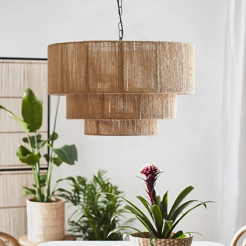 Julianne Rattan Ceiling Light