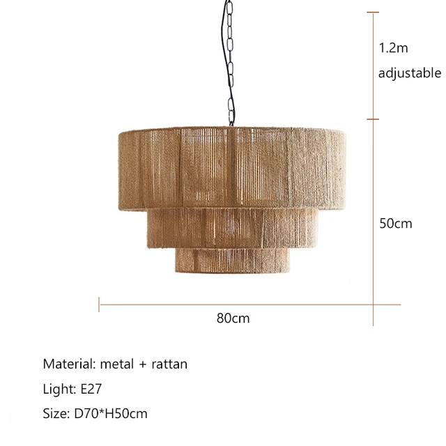 Julianne Rattan Ceiling Light