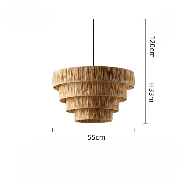 Julianne Rattan Ceiling Light