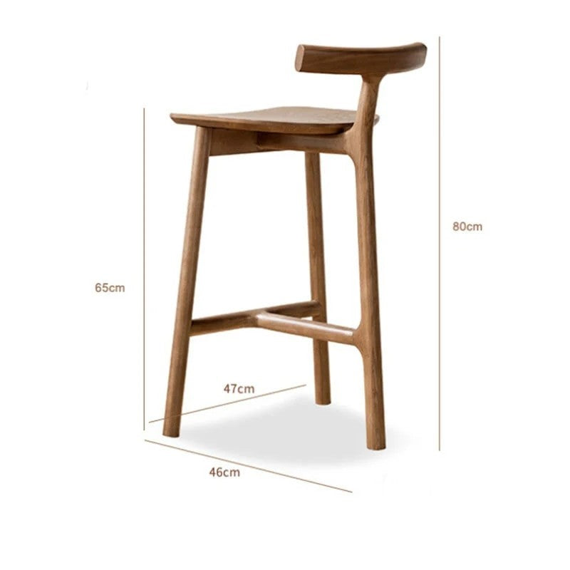 Sabina Wooden Bar Stool