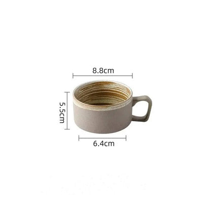 Monica Retro Ceramic Coffee Mug Set