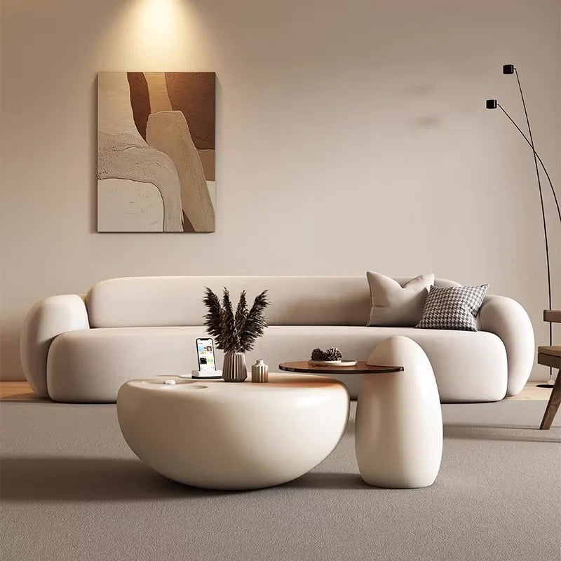 Mia White Coffee Table Set