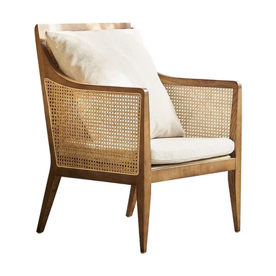 Anaisha Wooden Wicker Armchair