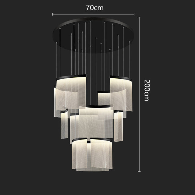 Elsie Foyer 3-Tiered LED Chandelier