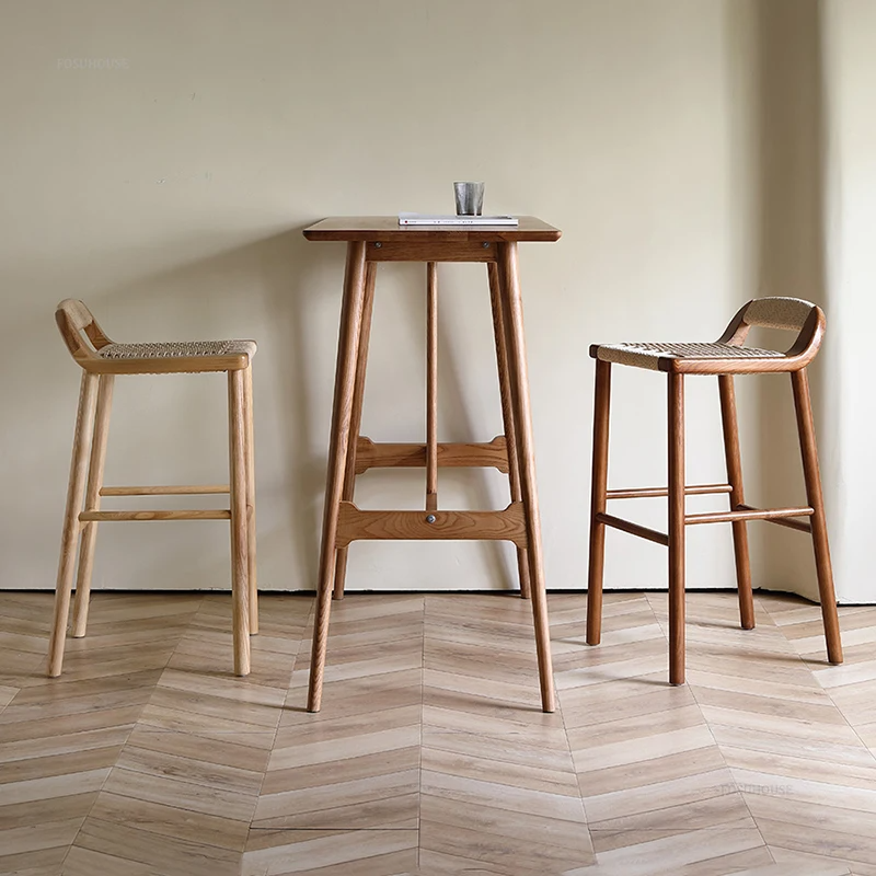 Samantha Wooden Bar Stool