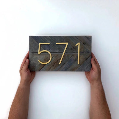 Gertrude Gold House Numbers