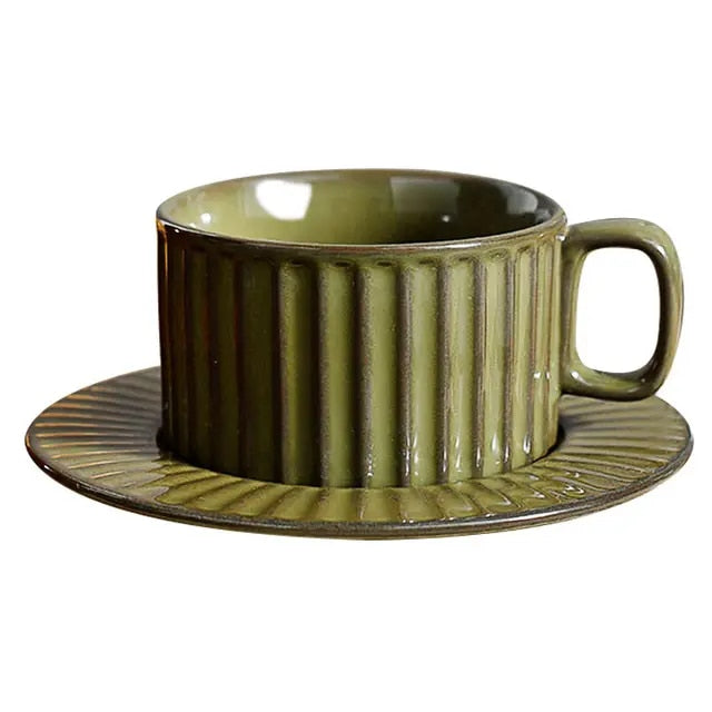 Anthia Retro Ceramic Coffee Mug Set