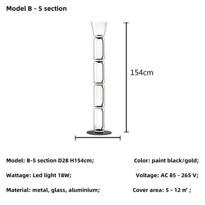 Coralie Glass Floor Lamp