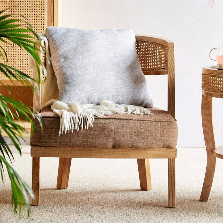 Axel Rattan Accent Armchair