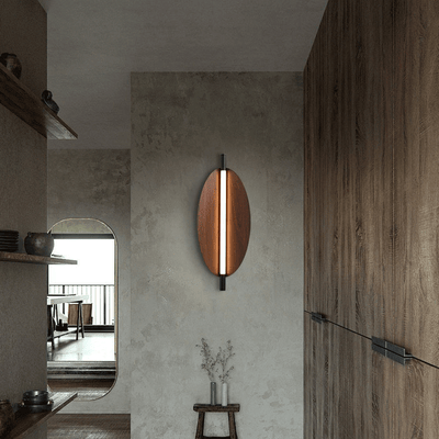 Muriel Long Strip Wooden Wall Light