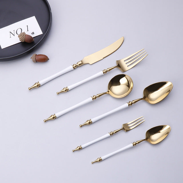 Dax Gold Silverware Set