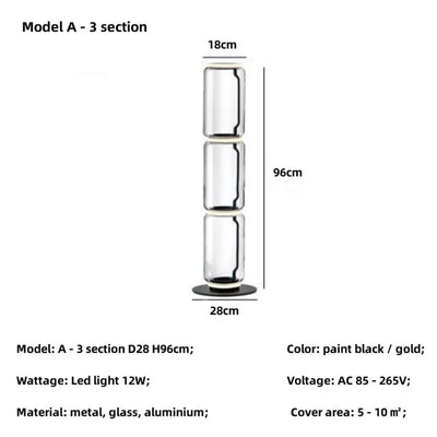 Coralie Glass Floor Lamp