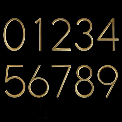 Gertrude Gold House Numbers